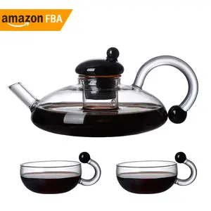 2024 Recem-chegados Calor e frio Tolerância Tea Cup Set Criatividade Tea Pot Vidro Coffee & Tea Sets