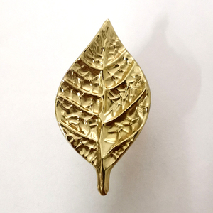 Wholesale Solid Brass Forged Leaf Drawer Handle <strong>Knobs</strong> Cabinet <strong>Door</strong> Wardrobe Jewelry Box Pulls - Product Image 1