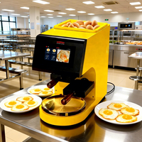 Machine à omelettes électrique commerciale automatique compacte Semikron avec chauffage à induction électrique en acier inoxydable 2000W, nettoyage facile