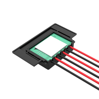 Interrupteur à capteur tactile capacitif DC12V 5A, trois couleurs à intensité variable, rétroéclairage bleu/blanc, interrupteur à une touche pour miroir à mercure