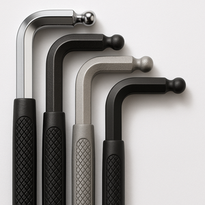 Chính Xác Grip Bóng End Đen Nickel Chrome Matte Đánh Bóng T-Xử Lý Hex Key T Loại Allen Key T Xử Lý Cờ Lê - Product Image 2