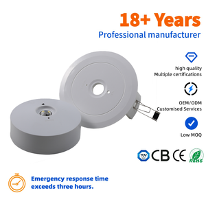 Lampada di Emergenza LED 220V a Prezzo di Fabbrica, Faretto LED da Incasso a Soffitto con 3 Ore di Autonomia - Product Image 1