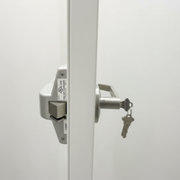 Porte battante en acier et verre coupe-feu 20-180 min, finition minimaliste, usage commercial intérieur, garantie 3 ans, pour hôpitaux et entrepôts
