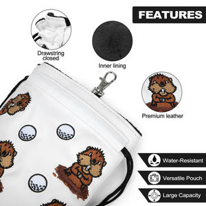 Wholesale Adorable <b>Golf</b> Custom Pouch Color Customizable <b>Golf</b> Tee Pouch Accessory <b>Bag</b> for <b>Golf</b> with Drawstring - Product Image 5