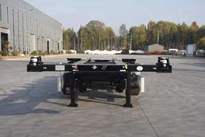 2Axle 40ft container Chassis Trailer 8pcs twist locs Skeleton Trailer à vendre - Product Image 5