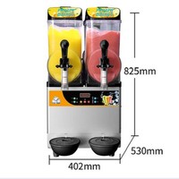 Machine à Granita Commerciale à Trois Cuves 14L*3 pour Bar, Fête, Restaurant, Hôtel, Buffet – Machine à Slush à 3 Barils