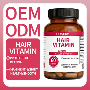 Private Label Biotine Haarvitamine Supplement voor Volwassenen 1100mg - Energieverhogend - OEM/ODM voor Haarverzorging en Netoppenbescherming - 60 Capsules - Product Image 2