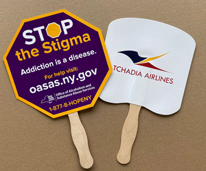 Hai Mặt In Đầy Đủ Màu Sắc Thân Thiện Với Môi Tay Cầm Bằng Gỗ Giấy Mái Chèo Cầm Tay <span class=keywords><strong>Fan</strong></span> Hâm Mộ - Product Image 6