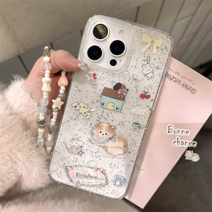Glitter Belt Hanging Chain Adecuado para Iphone16promax Phone case 15 Cartoon Cat Dog 14 <span class=keywords><strong>11</strong></span> - Product Image 1