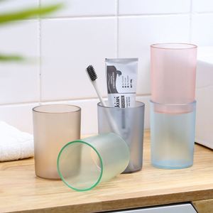 Gobelet réutilisable en acrylique transparent givré, léger, pour eau et bain de bouche, à boire directement, pour restaurant, hôtel, bureau - Product Image 1