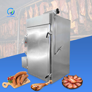 Four à fumage électrique commercial OCEAN pour saucisses de porc, thon et viandes fumées - Product Image 1