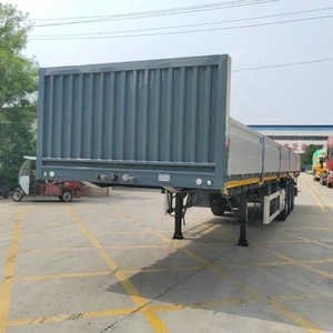 Semi-<span class=keywords><strong>remorque</strong></span> à ridelles BAIPING TRUCK, fabrication chinoise, haute qualité, 60 tonnes, 3 essieux, acier au carbone Q345, capacité de charge >30000 <span class=keywords><strong>kg</strong></span> - Product Image 2