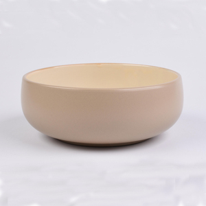 Service de table en grès mat beige 12 pièces, assiette dessert 8 po, bol à céréales et nouilles 6,5 po, assiette plate 10,5 po, en stock - Product Image 2