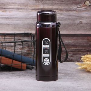 Custom 316 Large Capacity Stainless Steel Vacuum Insulation Insulated Creative Business Water Cup <b>Bottle</b> Flask With Strap Rope - Product Image 3