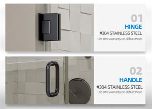 غرفة استحمام بالبخار محمولة من الزجاج المقسى ، كابينة استحمام للحمام - Product Image 6