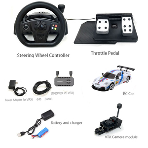 FPV <strong>Camera</strong> RC Drift <strong>Car</strong> with Steering Wheel Pedals 3-Channel <strong>Remote</strong> <strong>Control</strong> Metal 1080p FHD High Speed Indoor-Outdoor Use - Product Image 3