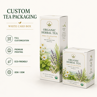 Boîte en carton SBS 18pt offset CMYK professionnelle pour emballage de thé premium, thé biologique, thé aux herbes, emballage de vente au détail