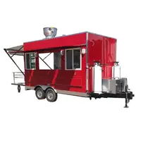Moslims Mobiele Bbq Street Food Winkelwagen Catering Trailer 20ft Food Truck Fabriek Directe Verkoop Voor Ons