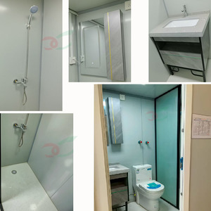 Portable extérieur préfabriqué toilette salle de bain avec évier pas cher <span class=keywords><strong>prix</strong></span> cabine de douche minuscule jardin toilettes - Product Image 5