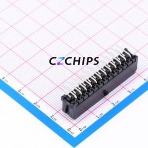 X3025WR-2x12-46SN Wire-to-Board Pin Header Bent Lead Through Hole,P=3mm Connector 2x12P 3mm Right Angle Insert 24P - Product Image 2
