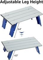 Mini petite Table pliante de haute qualité Mini Table en aluminium 6061 avec pieds rétractables Table à hauteur réglable pour le Camping en plein air