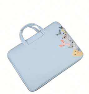 Sac pour ordinateur portable en cuir bleu moderne pour femmes, sac de travail pour ordinateur portable pour femmes avec livraison gratuite - Product Image 1