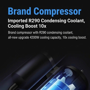 In Stock Movable Portable Single-Cooling Unit Compressor-Based Air Conditioner with ABS Plastic LED Display Rolling Casters - Product Image 4