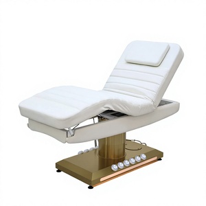 Cama de belleza eléctrica de 3 motores, mesa de masaje facial ajustable para tatuajes, pestañas, spa, tratamiento médico y de salón. - Product Image 1