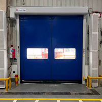 Pintu Ruang Bersih PVC Modular Kecepatan Tinggi Langsung dari Pabrik dengan Remote Control untuk Pabrik Makanan dan Lorong Gudang