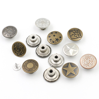 Boutons en alliage de laiton personnalisés avec logo pour vêtements, jeans, vestes, pantalons en denim
