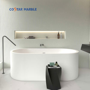 Costar bagno e cucina vasche da bagno e vasche idromassaggio cuccette a superficie solida <span class=keywords><strong>vasca</strong></span> da bagno in acrilico Freestanding <span class=keywords><strong>vasca</strong></span> da bagno a parete singola - Product Image 4