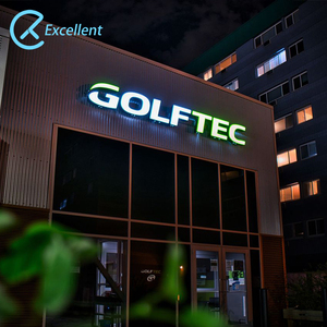 Cửa Hàng 3D LED thắp sáng thư dấu hiệu bảng tên thiết kế cửa hàng Logo Led frontlit ngoài trời thư kinh doanh signage - Product Image 6