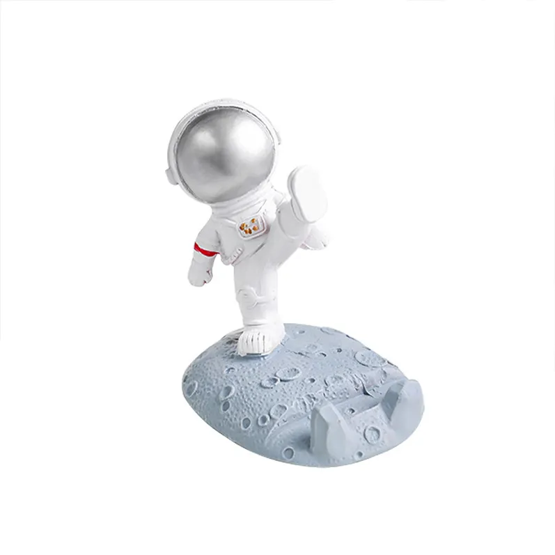 Resin Cartoon Astronaut Mobile Phone Bracket Desktop Ornaments Creative Mobile Phone Block Crafts