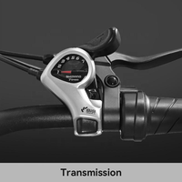 Vélo électrique Naturun à double suspension, acier carbone, écran numérique électronique, moteur sans balais 750W, charge rapide, batterie amovible 48V