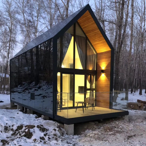 Villa miniature <span class=keywords><strong>de</strong></span> style européen et américain, structure en acier, design créatif triangulaire, design moderne, hôtel, <span class=keywords><strong>location</strong></span> <span class=keywords><strong>de</strong></span> gîte - Product Image 1