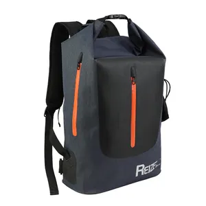 Biểu tượng tùy chỉnh 25L Cắm Trại Đi Bộ Đường Dài Polyester 600D TPU không thấm nước khô túi