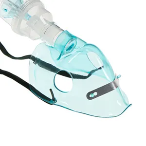 Bolsa de depósito de máscara de oxígeno médica transparente suministrada de fábrica con tubo de fuente de alimentación manual incluido - Product Image 1