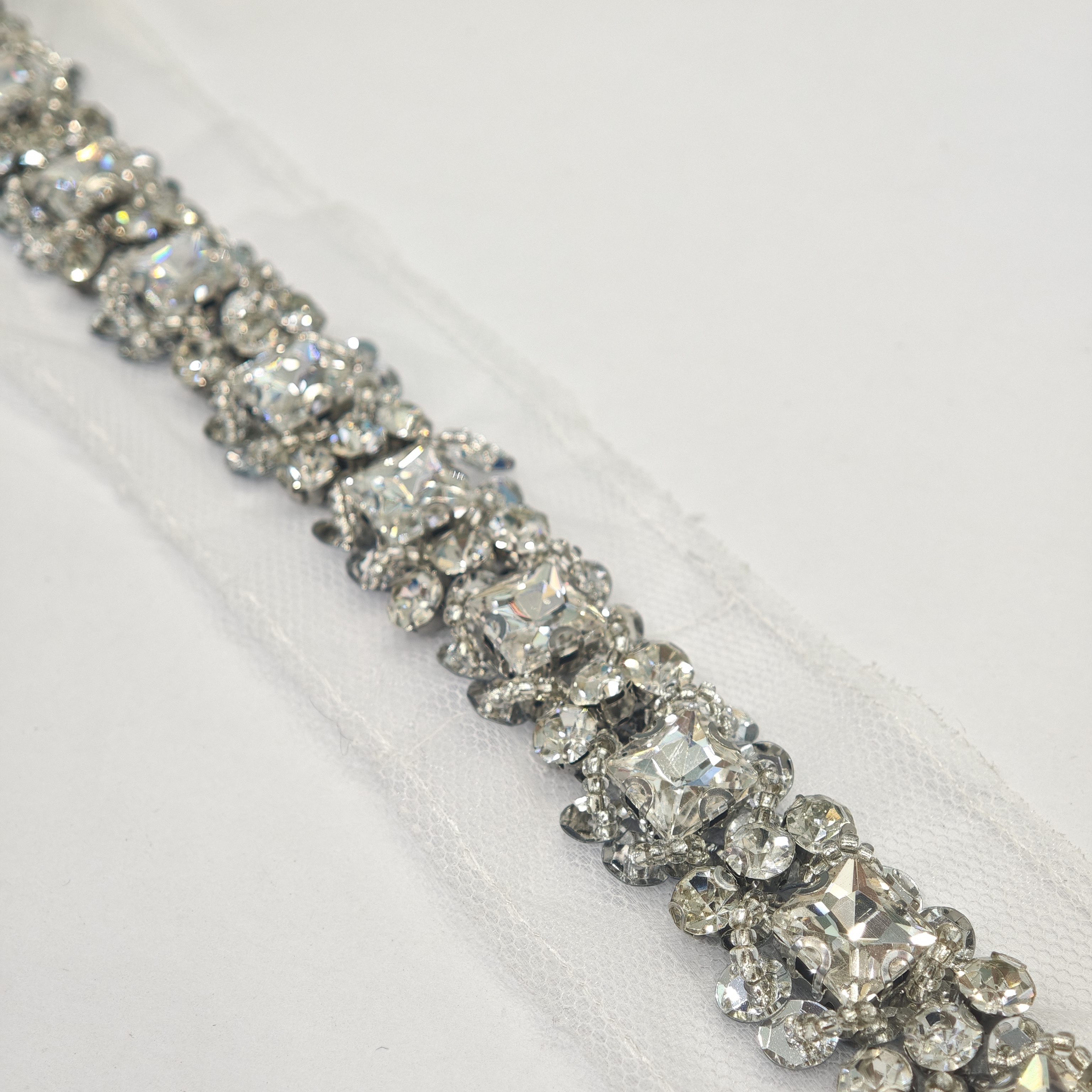 Rhinestone Diamante Trim - Sparkling Wedding Dress Embellishment