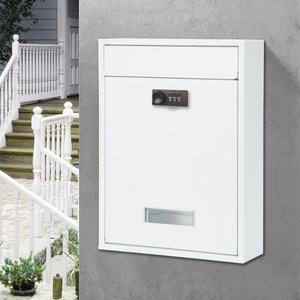 Buzón de Metal montado en la pared impermeable para exteriores, entrega de paquetes de jardín doméstico con cerradura, cajas de letras de Metal para aplicación posterior - Product Image 5