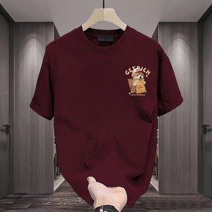 T-shirt Estiva da Uomo in Cotone con Stampa Cartoon, Vestibilità Ampia, Girocollo, Manica Corta, Stile Casual, Nuova Moda 2026 - Product Image 4