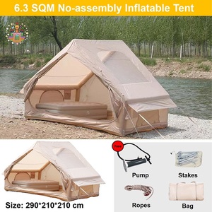 Tente gonflable d'été <span class=keywords><strong>de</strong></span> <span class=keywords><strong>camping</strong></span> en plein air Oxford 420D tente <span class=keywords><strong>de</strong></span> fête à ouverture automatique rapide et étanche à une chambre à coucher - Product Image 6