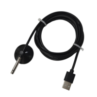 Capteur de température et d'humidité SHT20 SHT30 RS485 I2C, étanche, en acier inoxydable, 5~30VDC, réponse 5s, USB intelligent, précision -0.1°C
