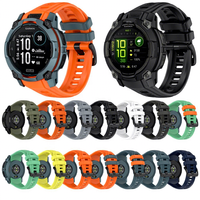 Bracelet en silicone respirant de haute qualité à libération rapide pour montre connectée Garmin Instinct 3 45 mm 50 mm 20 mm