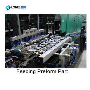 Machine <span class=keywords><strong>de</strong></span> soufflage par extrusion automatique à 9 cavités pour bouteilles d'eau en plastique PET avec souffleuse Festo pour bouteilles d'eau - Product Image 5