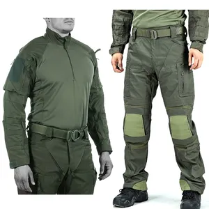 SIVI Tactical Uniforms Tactico Hunting Clothes Men's Rip-Stop Long Sleeve Security Camouflage Combat Suit