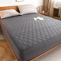Protège-matelas lavable en coton doux et confortable, sans bruit, couvre-matelas imperméable