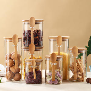 Contenedores <span class=keywords><strong>de</strong></span> Vidrio <span class=keywords><strong>de</strong></span> Borosilicato <span class=keywords><strong>de</strong></span> Alta Calidad para Almacenamiento en la Cocina, Conservación <span class=keywords><strong>de</strong></span> Frescura para Granos, Nueces y Frutos Secos, Venta al Por Mayor <span class=keywords><strong>de</strong></span> Fábrica - Product Image 4