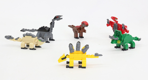 BEFLY - Juguete de Dinosaurio de Plástico para Niños, 73 Piezas, Económico, Promocional, Ecológico, Bloques de Construcción DIY - Product Image 3