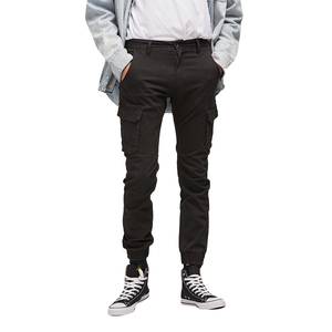 Sabin-pantalones Cargo de algodón lavados para hombre, Sarga de alta calidad, varios colores, con bolsillos, a la moda, para correr, novedad de otoño - Product Image 4