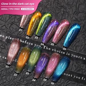 เจลทาเล็บแมวตาเรืองแสง 6 สี ยอดนิยมจาก JTING เจลแม่เหล็กเรืองแสงแมวตา TPO ปราศจากสาร Hema รับผลิตแบบ OEM - Product Image 1